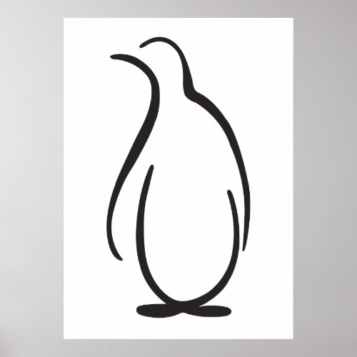 Theta Phi Alpha Penguin Logo Poster