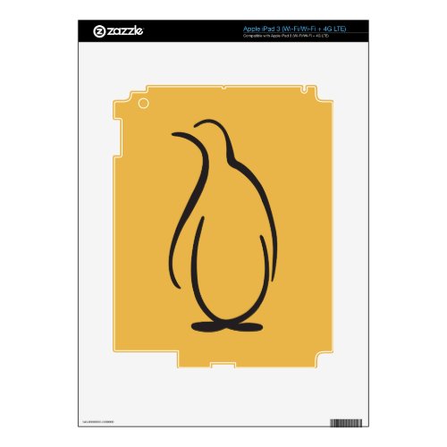 Theta Phi Alpha Penguin Logo Skin For iPad 3