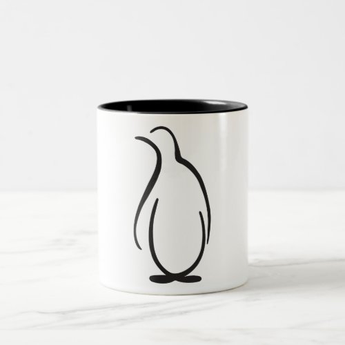 Theta Phi Alpha Penguin Logo Two_Tone Coffee Mug