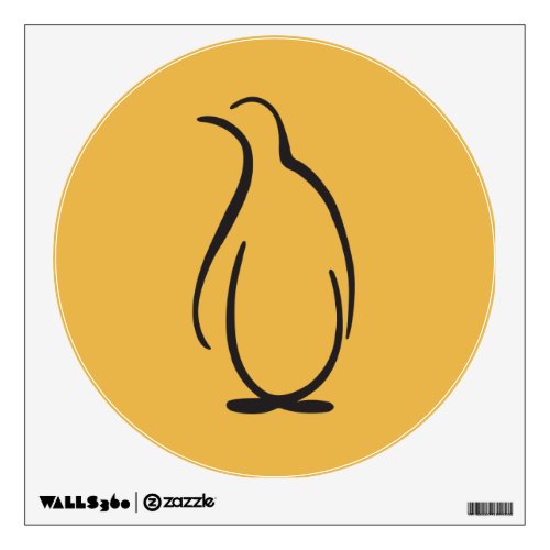 Theta Phi Alpha Penguin Logo Wall Sticker