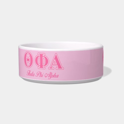 Theta Phi Alpha Pink Letters Bowl