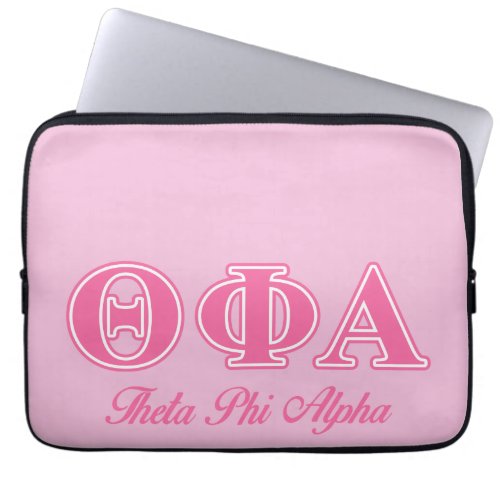 Theta Phi Alpha Pink Letters Laptop Sleeve