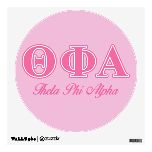 Theta Phi Alpha Pink Letters Wall Decal