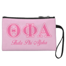 Theta Phi Alpha Pink Letters Wristlet Wallet