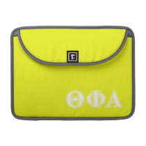 Theta Phi Alpha White and Yellow MacBook Pro Sleeve