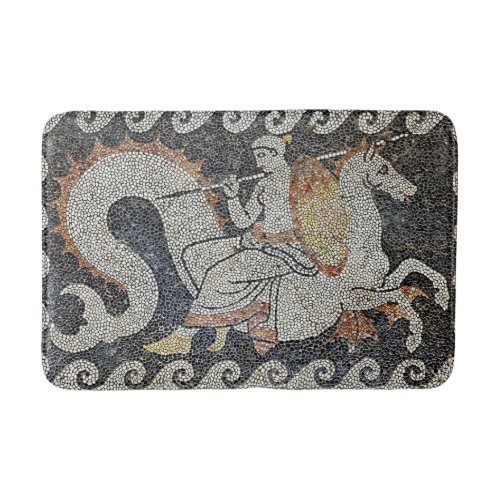 Thetis on a Hippocampus Ancient Greek Mosaic Bath Mat