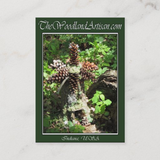 Customizable TheWoodlandArtisan.com Business Card