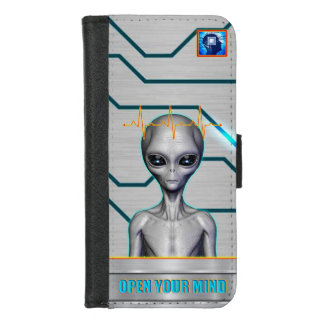 THEY ARE ALREADY HERE - OPEN YOUR MIND design coll iPhone 8/7 Wallet Case