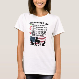 They Are Eating Pets In Springfield - Harris Walz T-Shirt