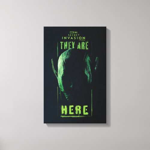 They Are Here Skrull In Shadow Canvas Print