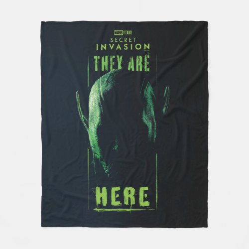 They Are Here Skrull In Shadow Fleece Blanket