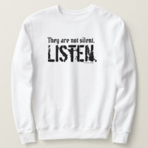 They are not Silent Simple Caps Crew (White