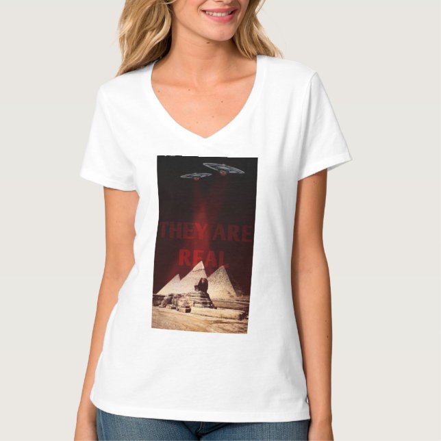 THEY ARE REAL (ALIEN BELIEVER) T-Shirt (Front)