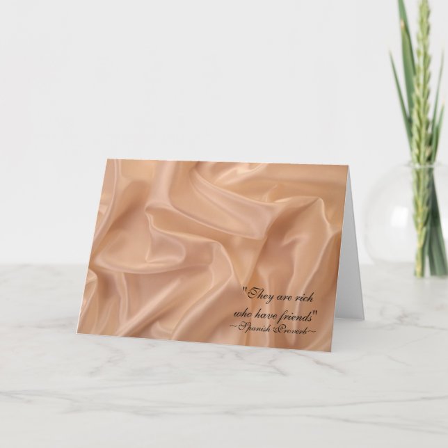 "They are rich who have friends" Note Cards (Front)