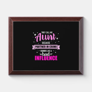 They Call Me Aunt Award Plaque
