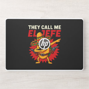 They Call Me El Jefe Taco Funny Boss Cinco De Mayo HP Laptop Skin