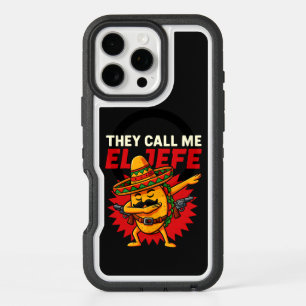 They Call Me El Jefe Taco Funny Boss Cinco De Mayo iPhone 16 Pro Max Case