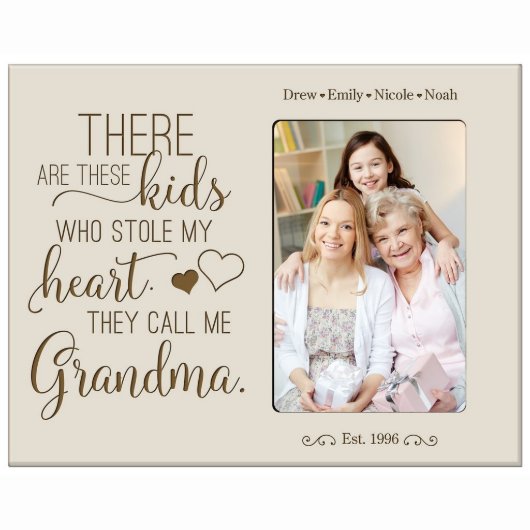 They Call Me Grandma 8"x10" Ivory Picture Frame (Front)