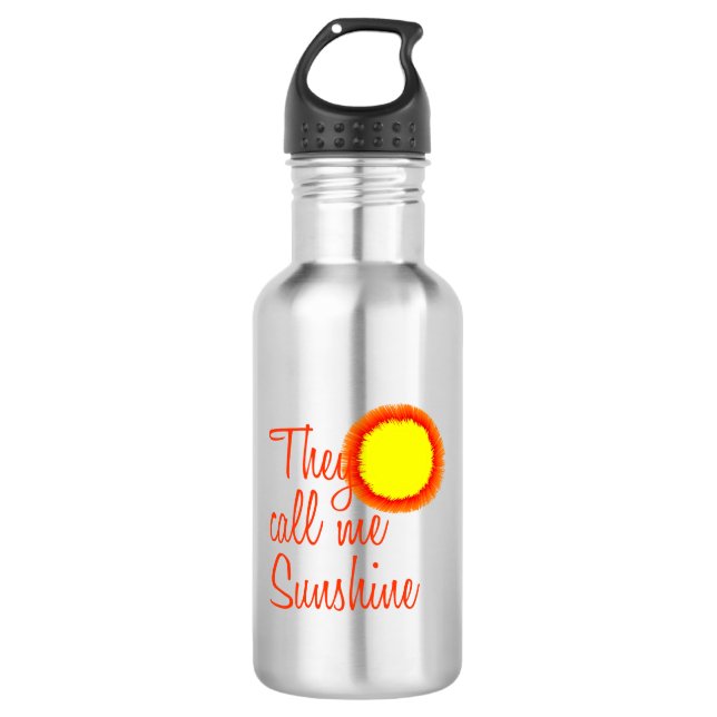 They call me Sunshine Stainless Steel Water Bottle (Front)
