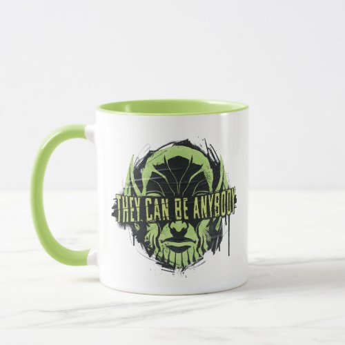 They Can Be Anybody Skrull Graffiti Mug