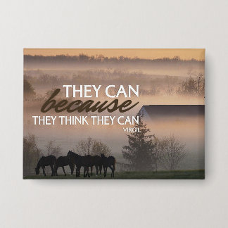 They Can Inspirational Quote Button