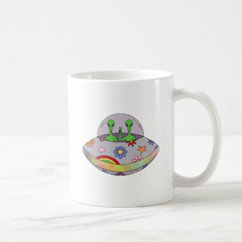 They Come in Peace UFO Coffee Mug