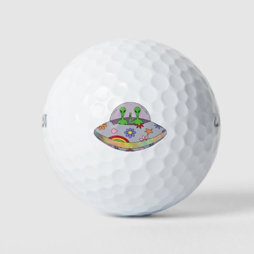 They Come in Peace UFO Golf Balls