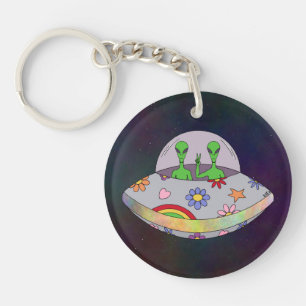 They Come in Peace UFO Keychain