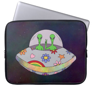 They Come in Peace UFO Laptop Sleeve