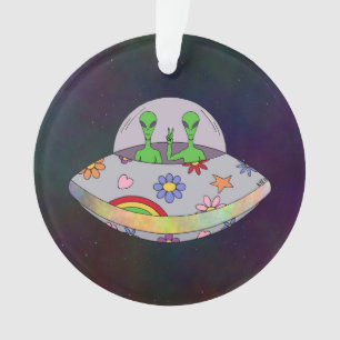 They Come in Peace UFO Ornament
