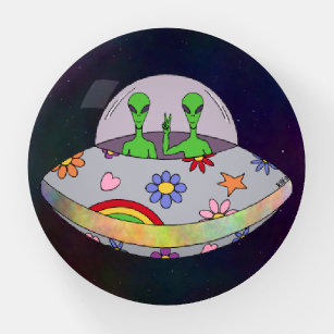 They Come in Peace UFO Paperweight