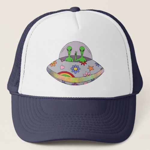 They Come in Peace UFO Trucker Hat