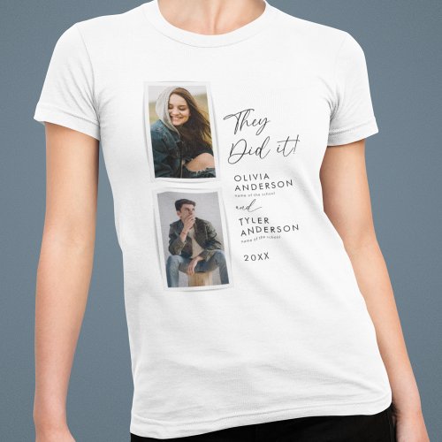 They Did It l Double Graduation Photo T_Shirt