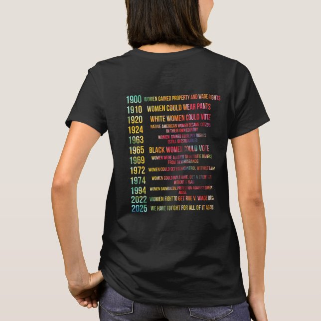 They Didn't Burn Witches They Burned Women  T-Shirt (Back)