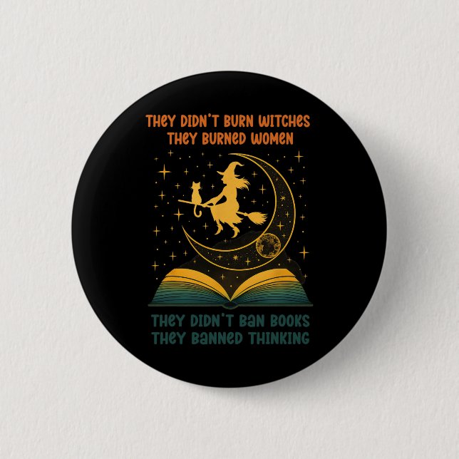They Didn't N Books  Button (Front)