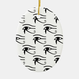 They Eye Of Horus Pattern Ceramic Ornament