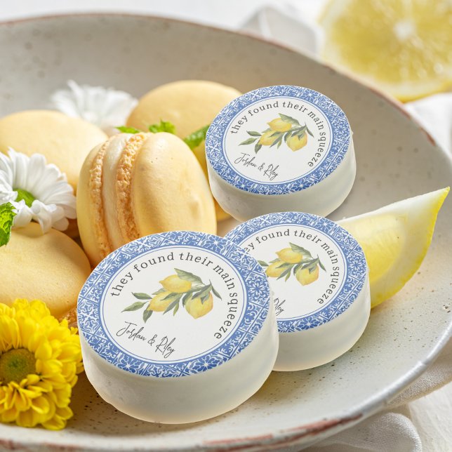 They Found Main Squeeze Lemon Tile Wedding Shower Chocolate Covered Oreo (Creator Uploaded)