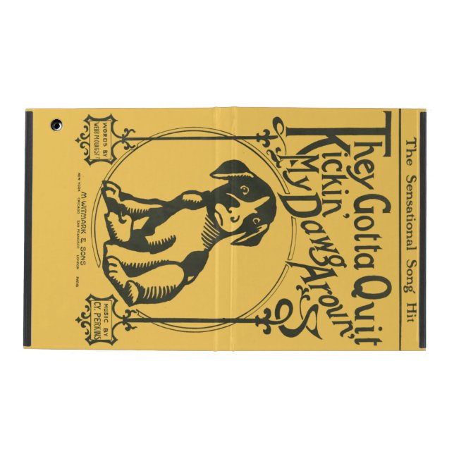 They Gotta Quit Kickin’ My Dawg Aroun’ iPad Folio Case (Outside)