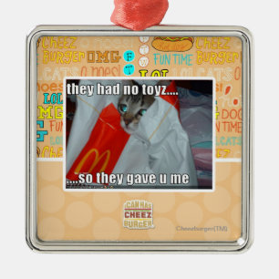 they had no toyz metal ornament