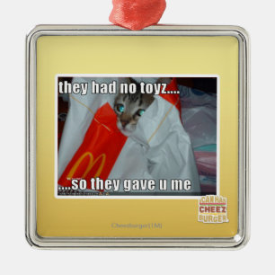 they had no toyz metal ornament