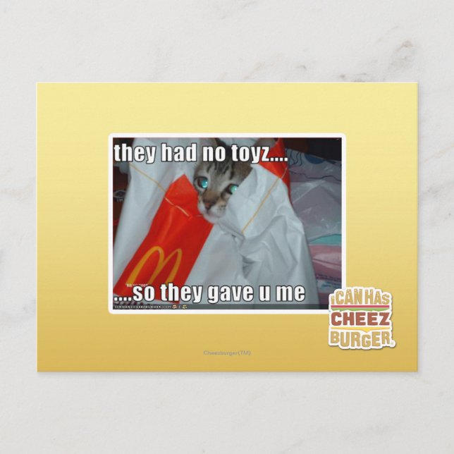 they had no toyz postcard (Front)