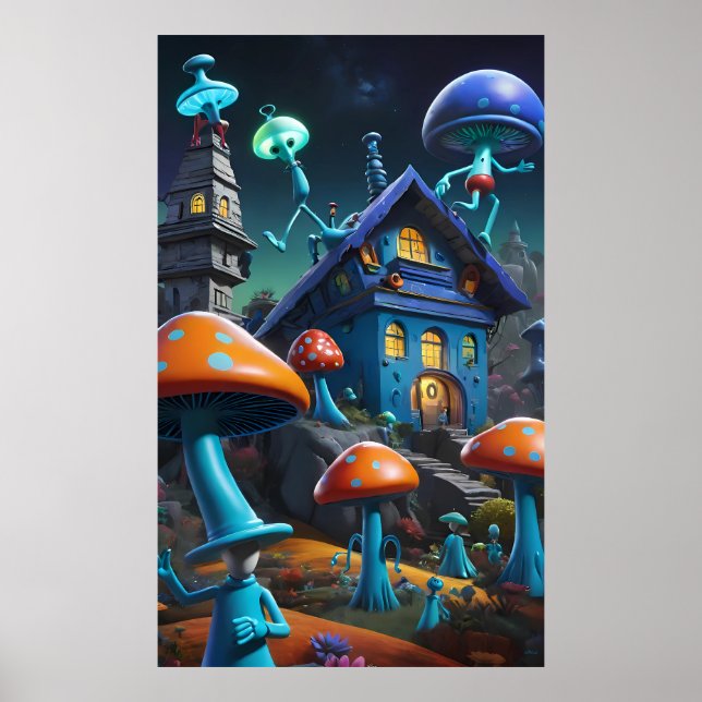 They Had the Run of the House Ken Gage Psychedelic Poster (Front)