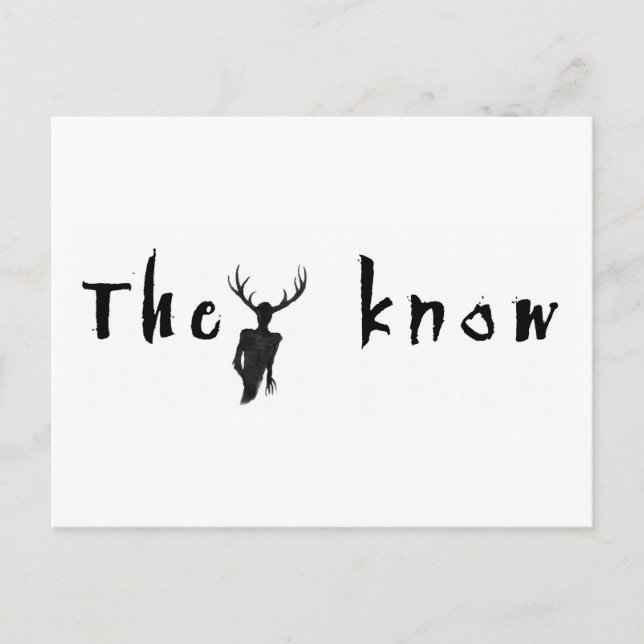 they know.... postcard (Front)