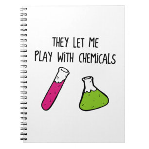 They Let Me Play with Chemicals Notebook