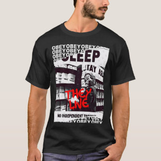 They Live OBEY Retro Cult Classic Horror Fan T-Shirt