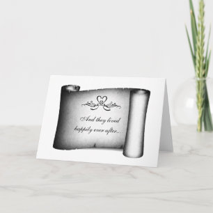 They Lived Happily Ever After Letterpress Thank You Card