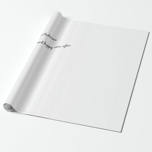 They lived happily ever after wrapping paper (Unrolled)