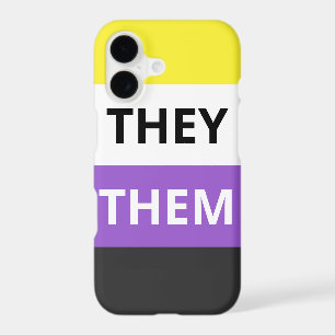 They Non-Binary Case-Mate Barely There iPhone X 17 Case