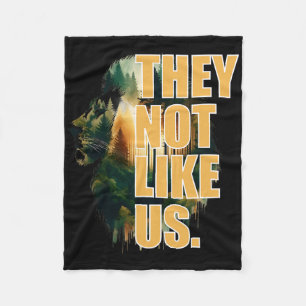 They Not Like Us Touchdown American Football Game  Fleece Blanket