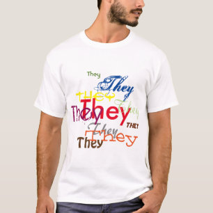 They or Custom Pronoun All Over T-Shirt